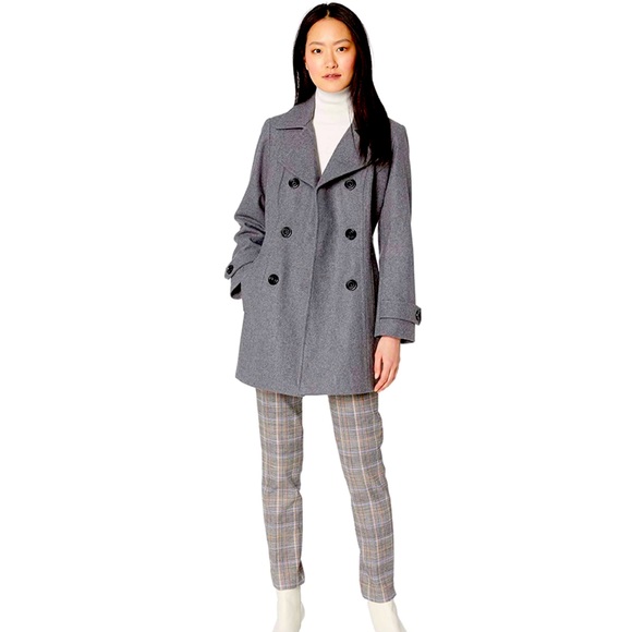 🎉HP!!🎉 Anne Klein | Grey Wool Coat - Picture 2 of 10